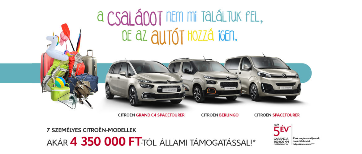 Citroën 7-személyes ajánlatok